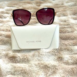 Michael Kors pink and gold sunglasses